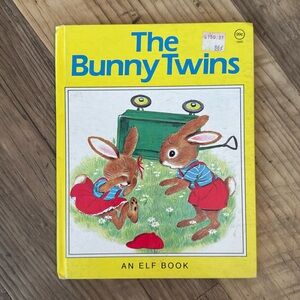 Vintage 1964 Elf Book, "The Bunny Twins" Hardcover